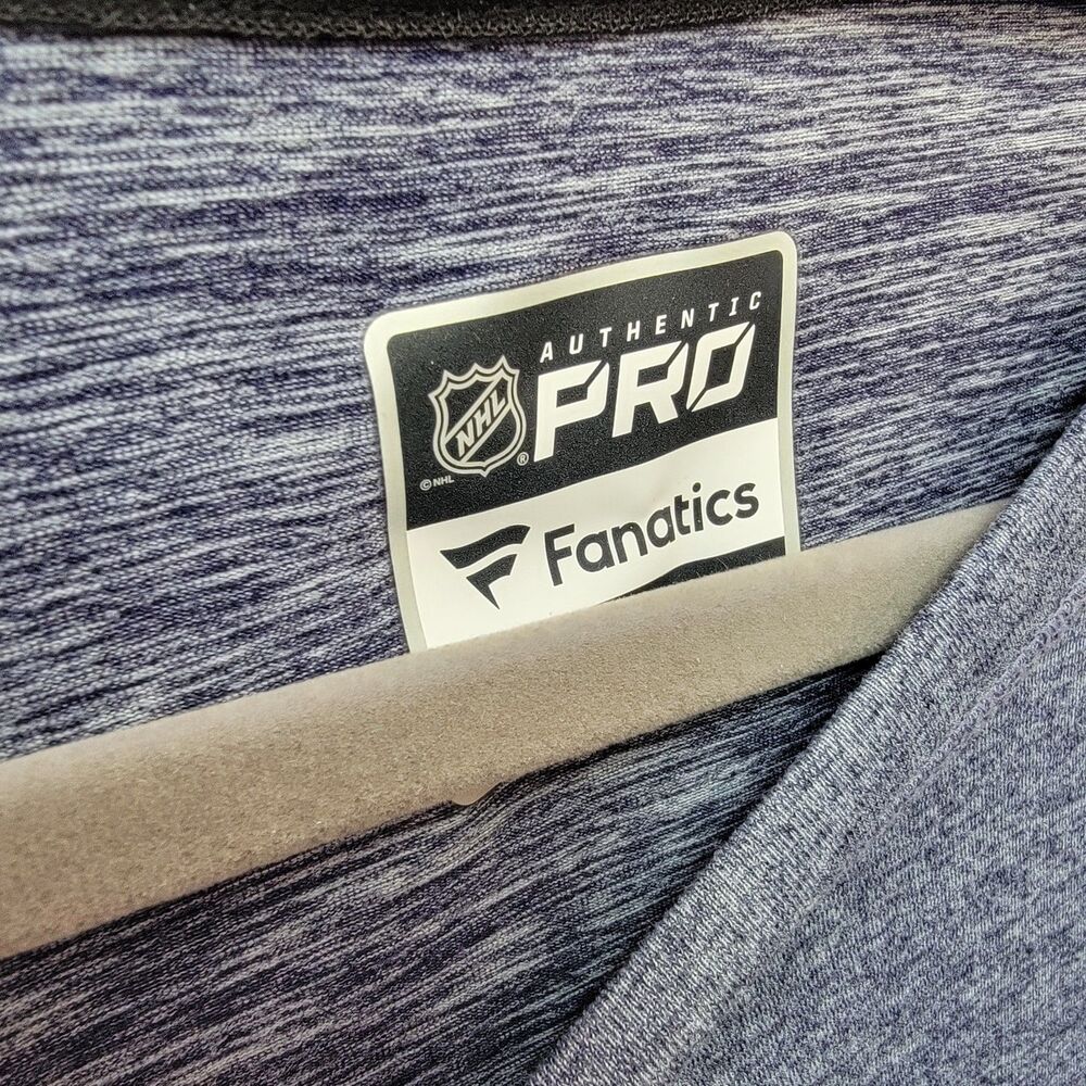 Athentic Pro Gray Shirt Long Sleeves Crew Neck Lightning Graphic Men's Size XL - Picture 4 of 7